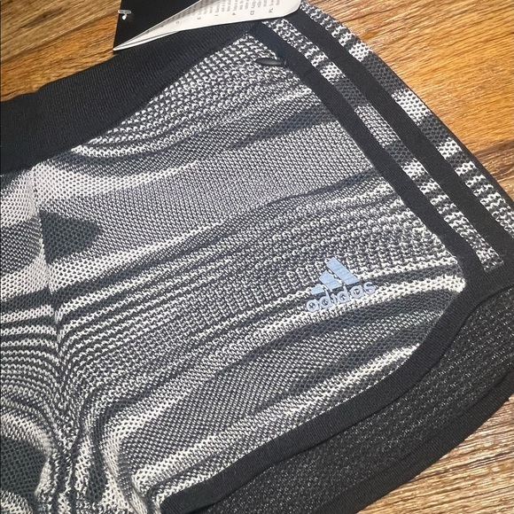 MISSONI‎ x Adidas Women's 'Marathon' Knit Space-Dyed Melange Shorts Blk/Wht NWT - Picture 5 of 12